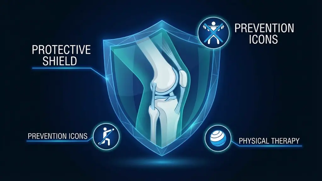 Kreuzbandriss Prävention - Protective Shield für Knie